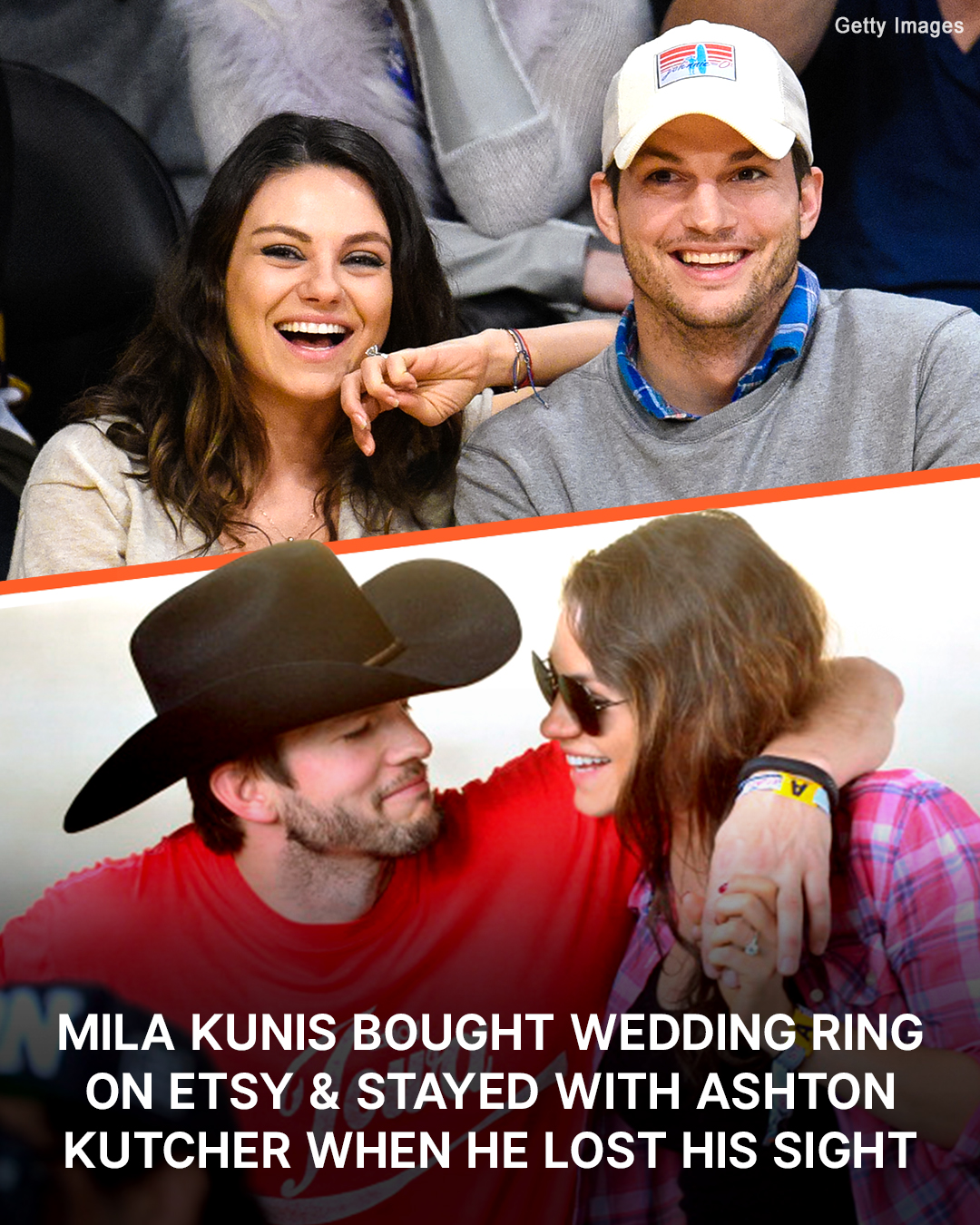 Mila Kunis Bought Wedding Ring On Etsy Stayed With Ashton Kutcher When He Lost Sight Inside