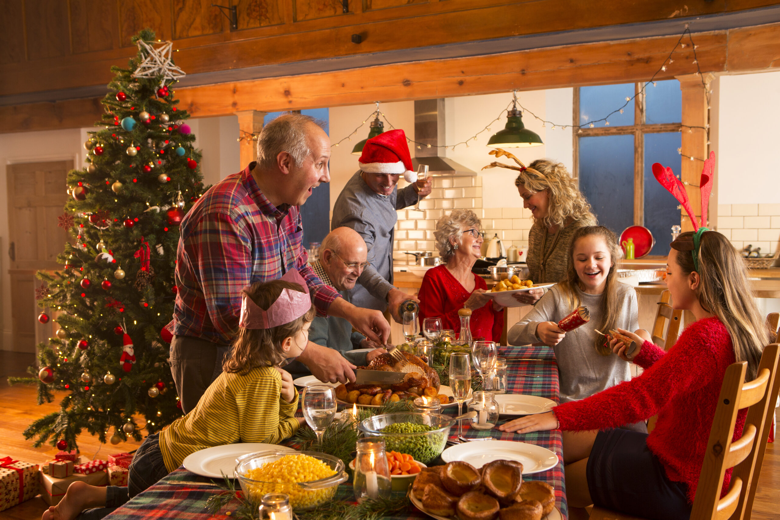 A Christmas dinner in a family circle | Source: Shutterstock