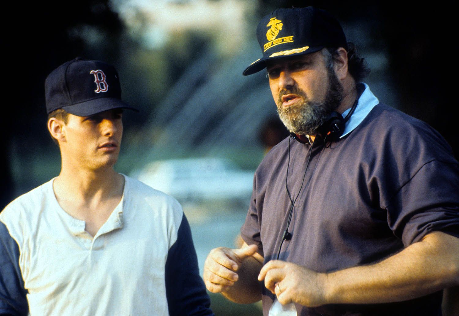 Tom Cruise and Rob Reiner on the set of 'A Few Good Men'