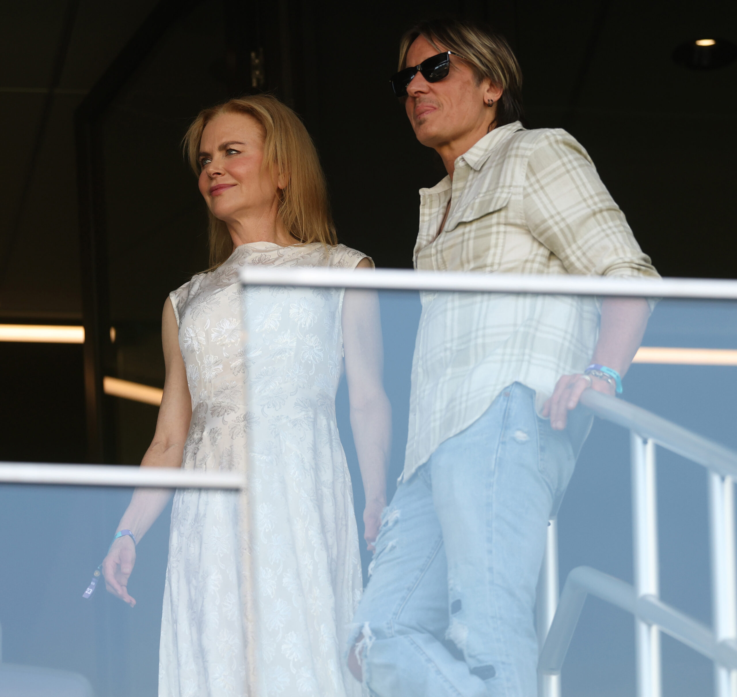 Nicole Kidman and Keith Urban seen on June 20, 2025, in Nashville, Tennessee