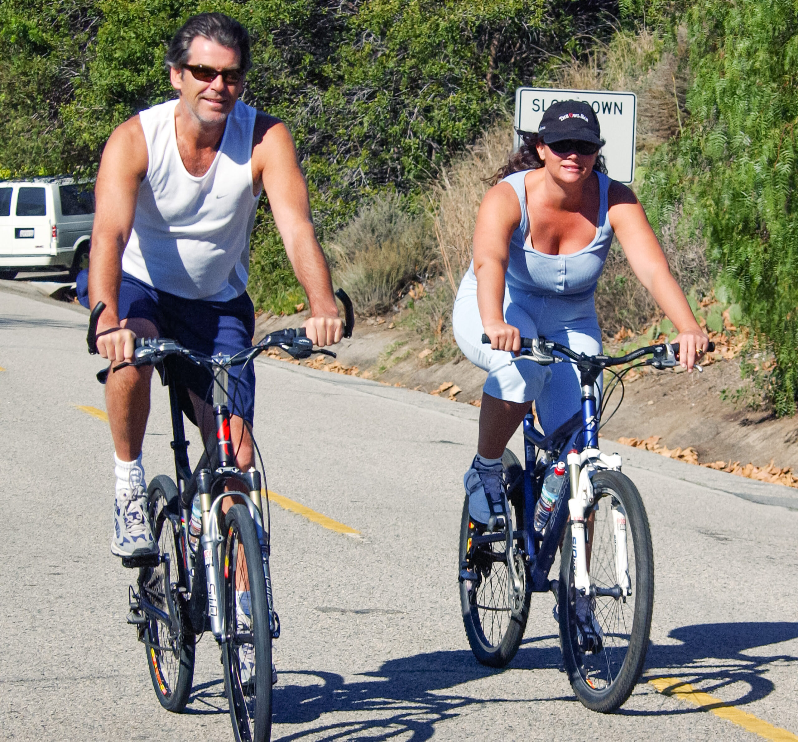 Pierce Brosnan and Keely Shaye Smith spotted on January 14, 2004, in Los Angeles, California.