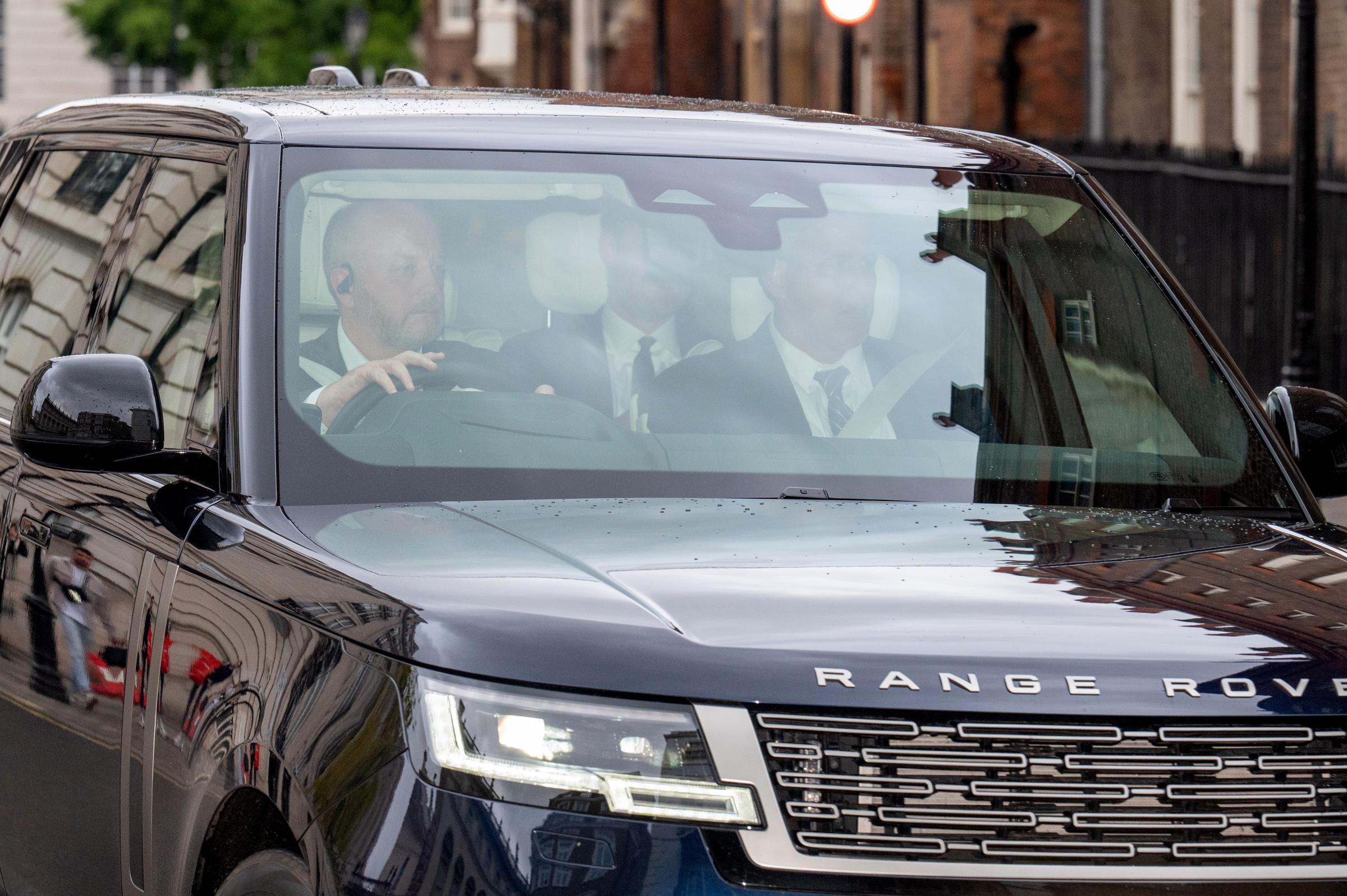 Prince Harry arrives at Clarence House in London, England on September 10, 2025