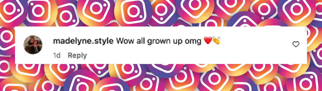 A fan comments about Matthew Broderick and Sarah Jessica Parker's daughters, dated April 2025