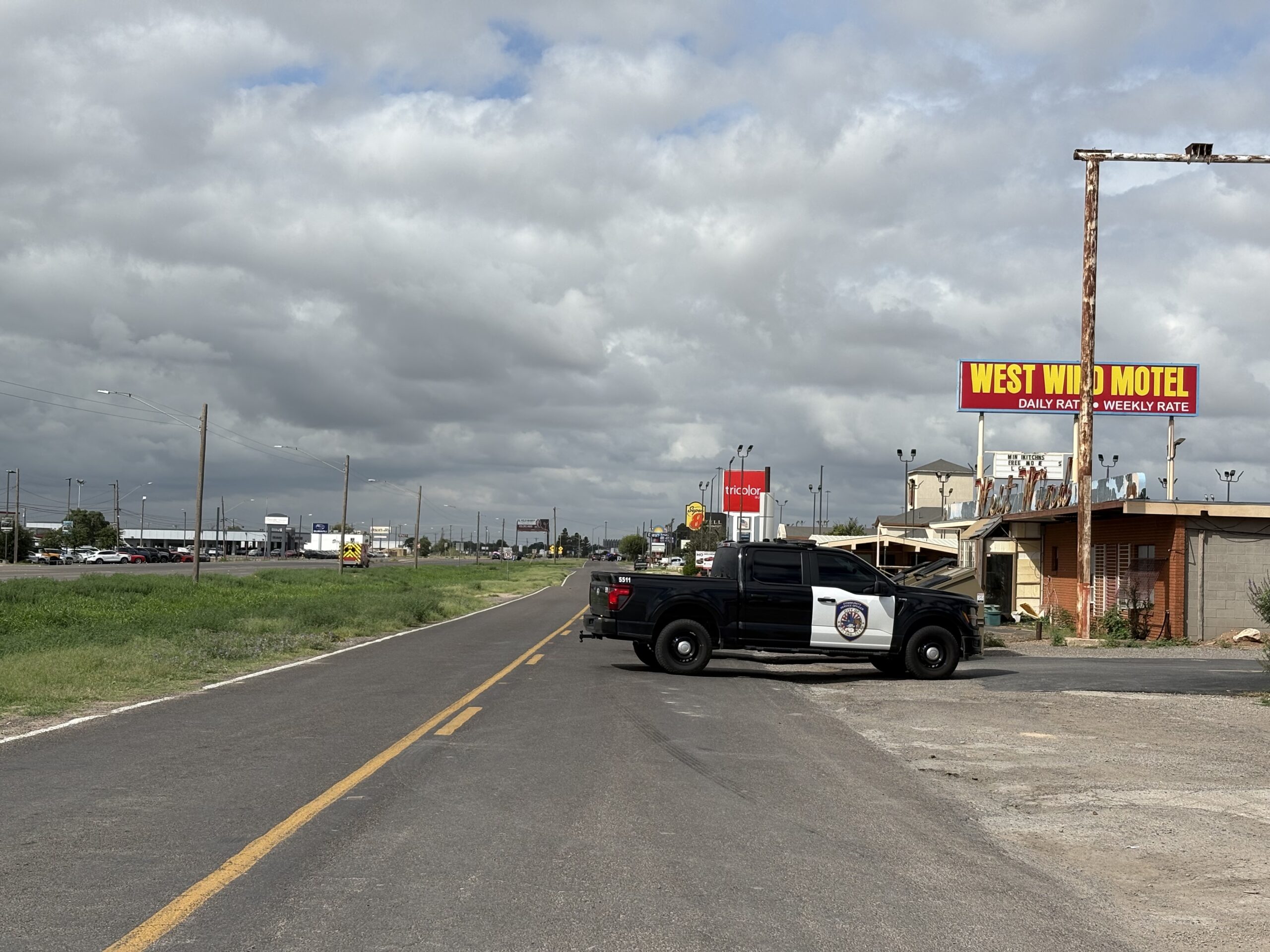 It was a normal Friday. As seen in this photo, law enforcement officers attended the scene of an active shooter investigation on West Wall Street on June 12, 2026, in Midland, Texas.