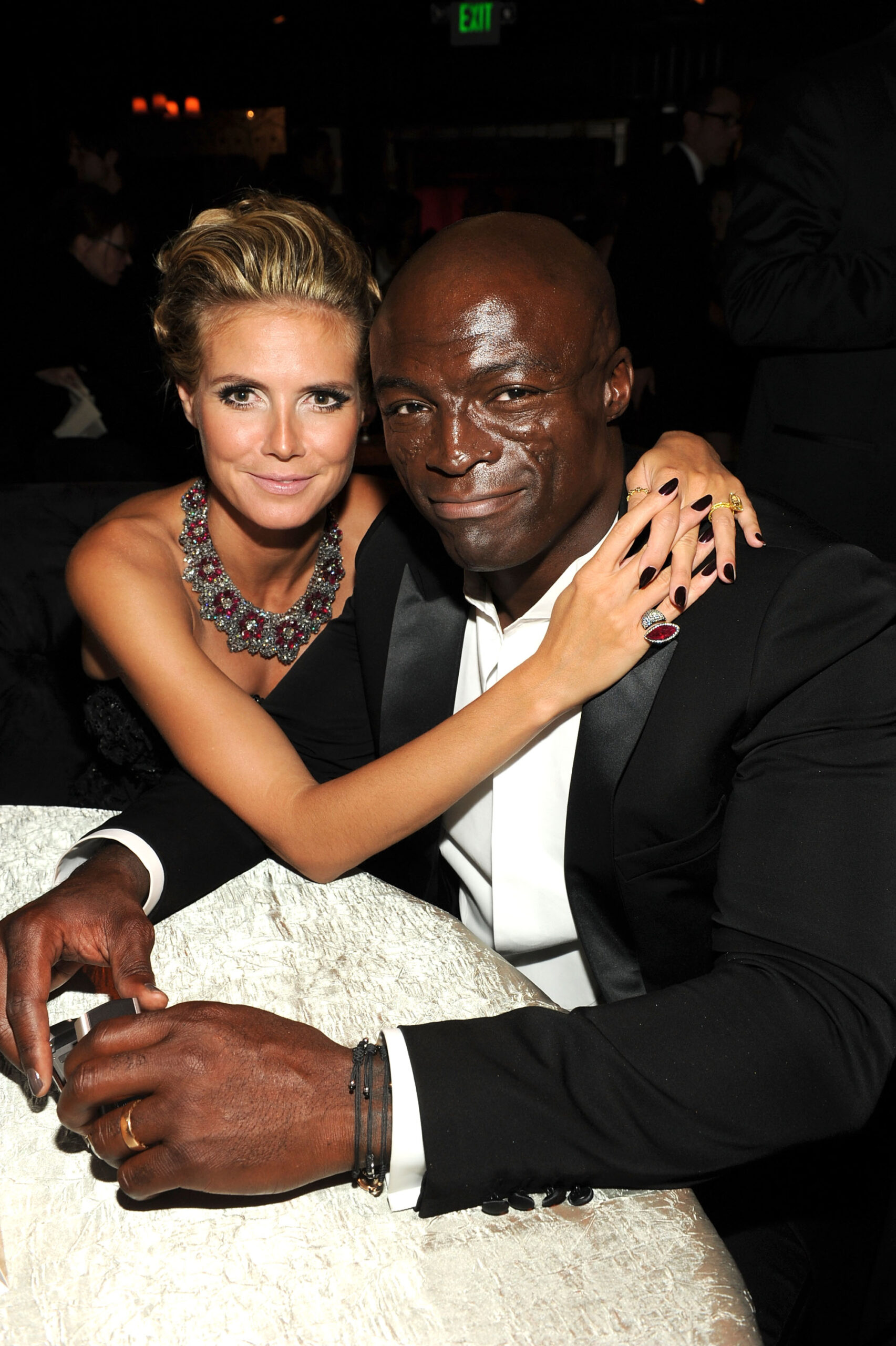Heidi Klum and Seal at the Fox Broadcasting Company Twentieth Century Fox Television and FX 2010 Emmy Nominee Party on August 29, 2010, in Los Angeles, California.