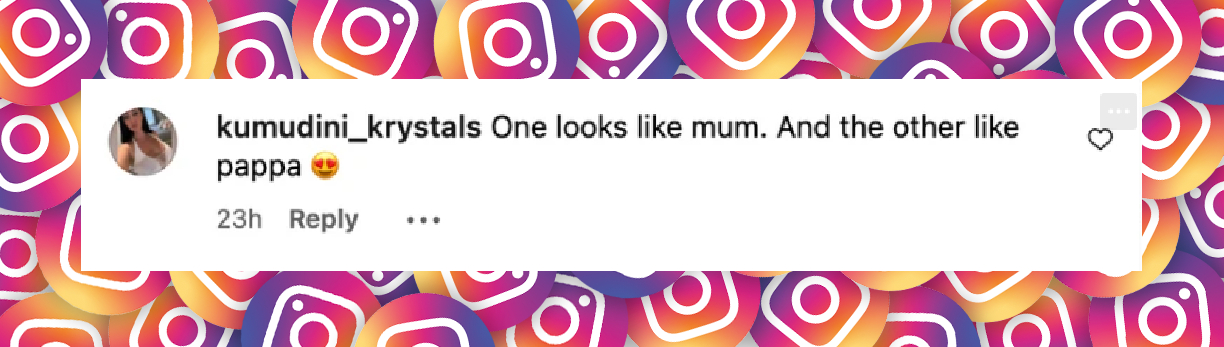 A fan comments about Matthew Broderick and Sarah Jessica Parker's daughters, dated April 2025