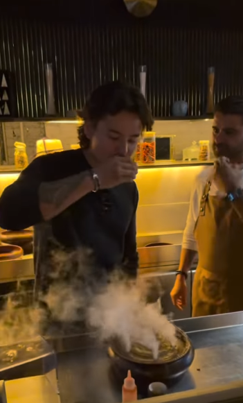 Collin has expressed his sincere gratitude for the incredible support he received from his followers ahead of his upcoming book release. At this event, he smiled while enjoying a unique dining experience at Farzi Indian Restaurant on June 24, 2026.