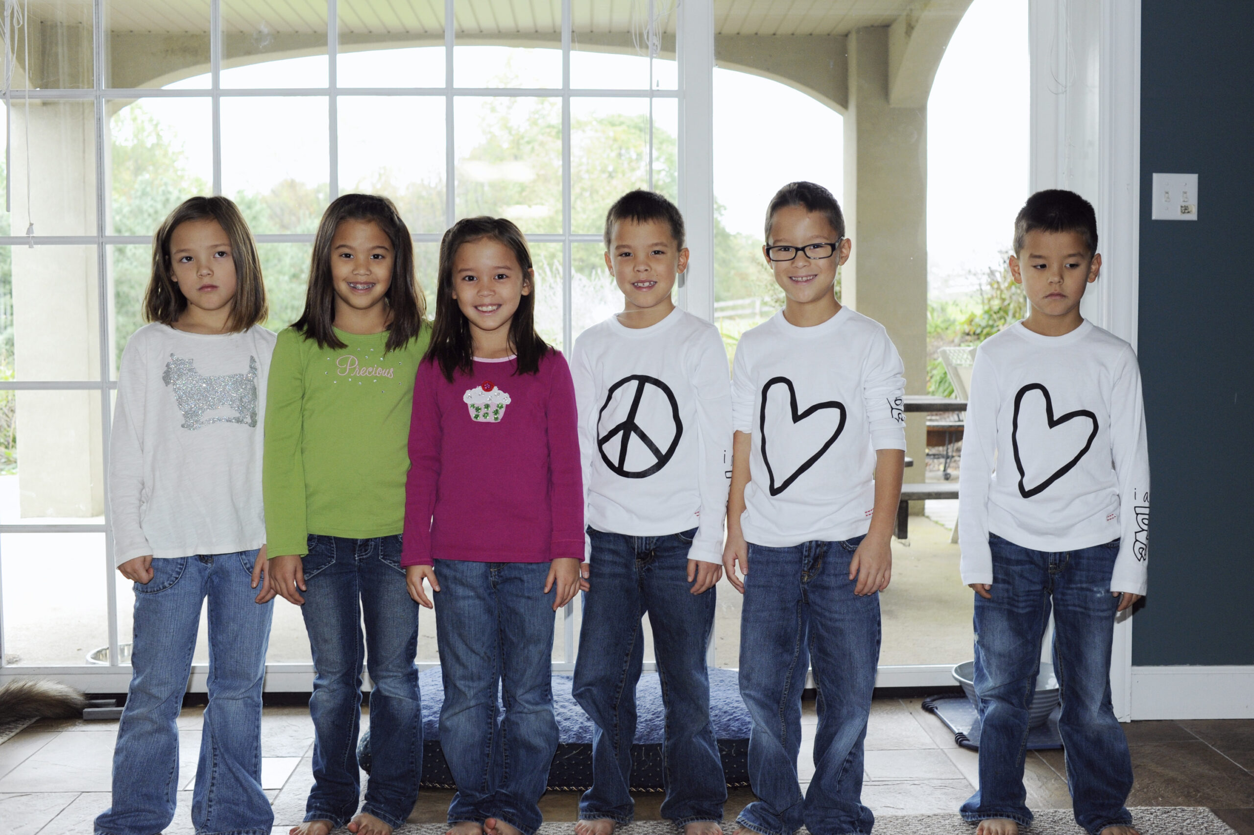 Alexis, Hannah, Leah, Joal, Aaden, and Collin Gosselin appear on ABC's "Celebrity Wife Swap" on October 14, 2012.