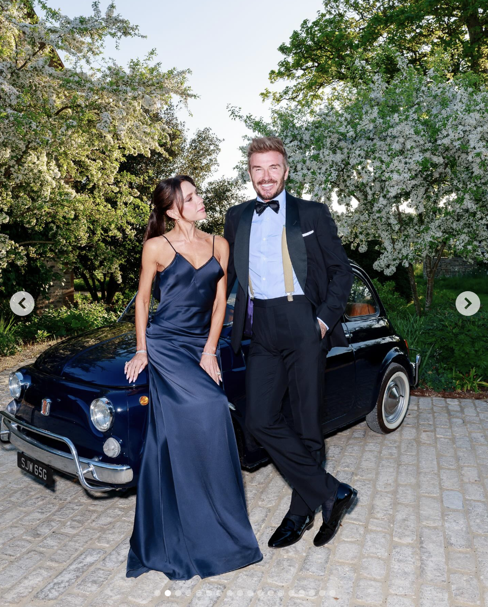 Victoria and David Beckham are pictured together in a photo shared on May 4, 2025