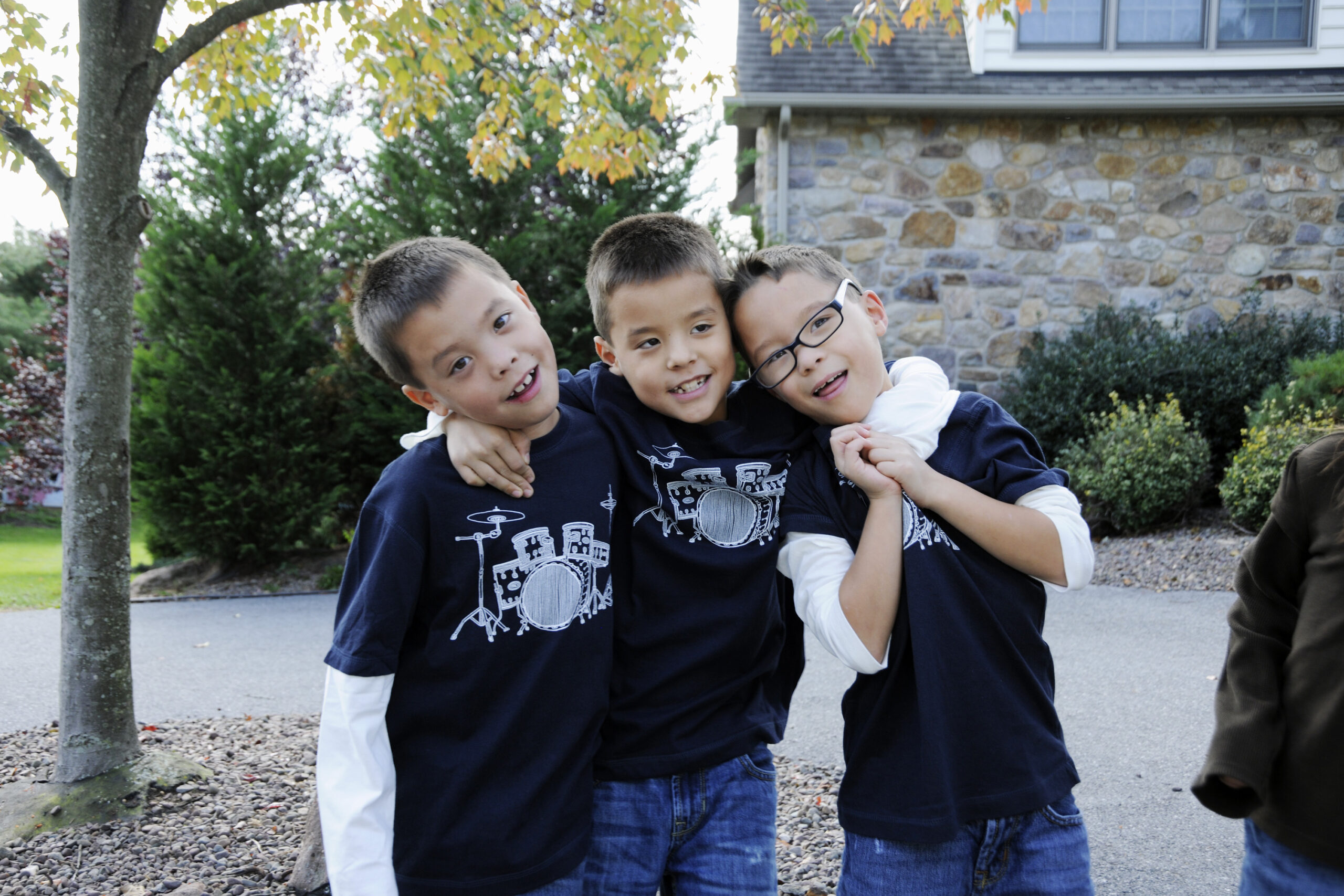 Kate and Jon had five girls and three boys. On this occasion, Collin, Joel, and Aaden posed for "Celebrity Wife Swap" on October 14, 2012.