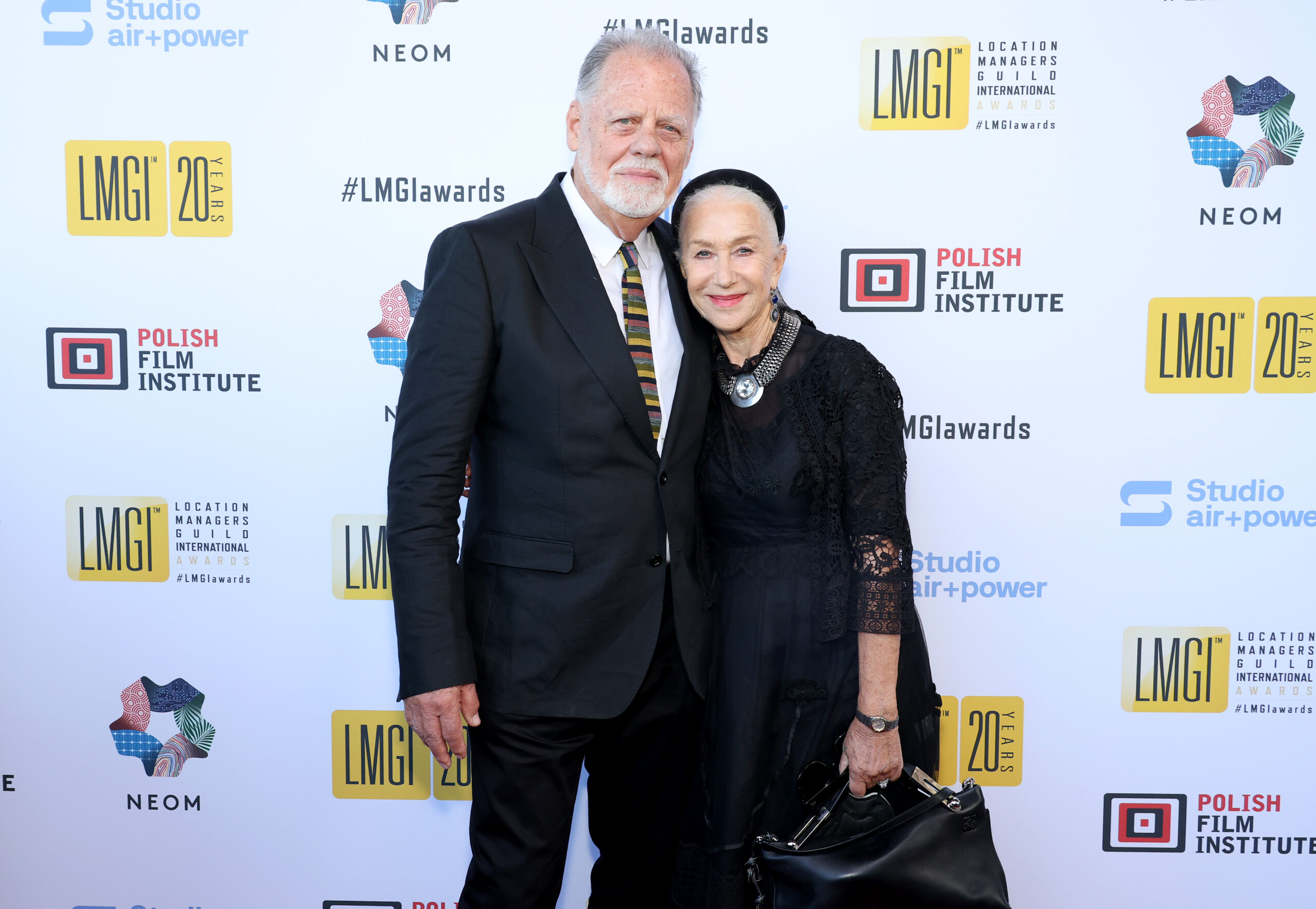 Taylor Hackford and Helen Mirren at the 10th Annual LMGI Awards Honoring Location Managers on August 26, 2023, in Santa Monica, California