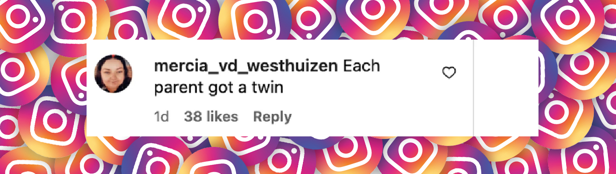 A fan comments about Matthew Broderick and Sarah Jessica Parker's daughters, dated April 2025
