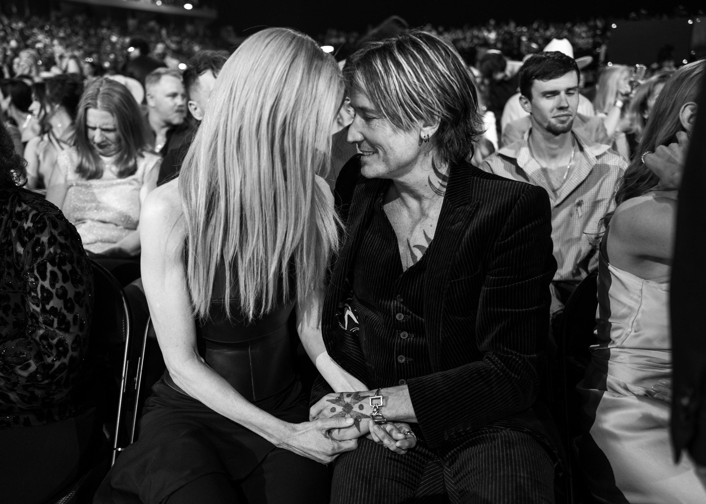 Nicole Kidman and Keith Urban attend the 60th Academy of Country Music Awards on May 8, 2025 in Frisco, Texas