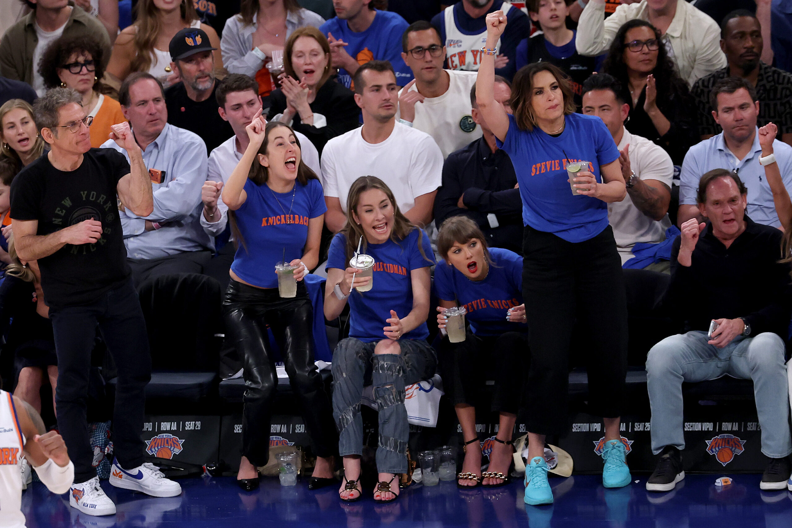 The bride-to-be even fueled local speculation recently when she sat courtside with friends Alana and Este Haim during Game 4 of the NBA finals.