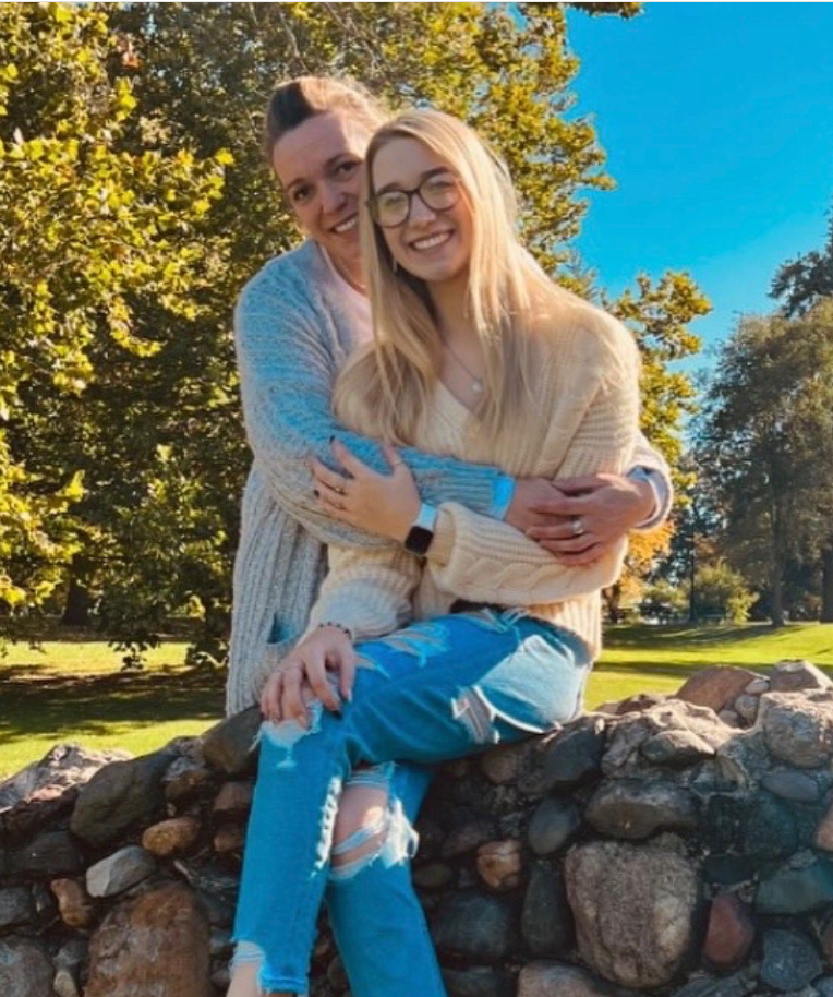 Two members of the family pose together in an undated photo. The two individuals were among those killed in the Muscatine, Iowa, shooting spree that claimed six relatives and left one surviving sibling.
