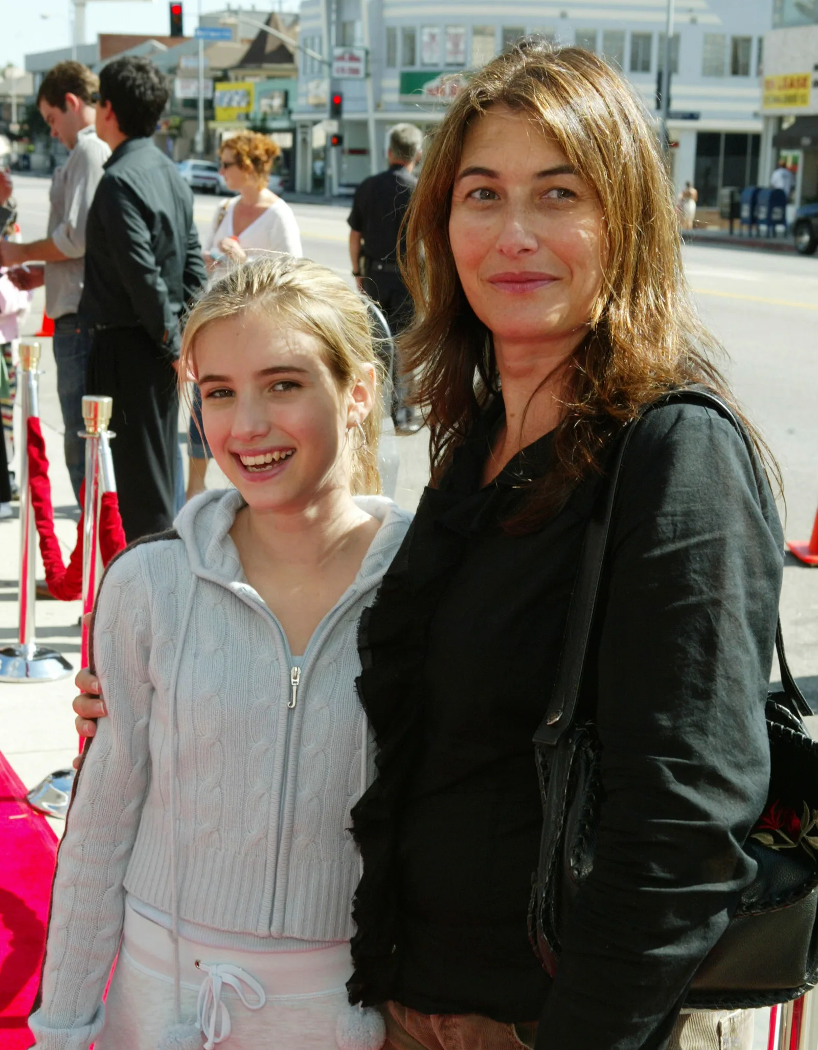 The actor's daughter and her mother Kelly Cunningham at the world premiere of "Grand Champion" in Los Angeles, California on August 22, 2004.