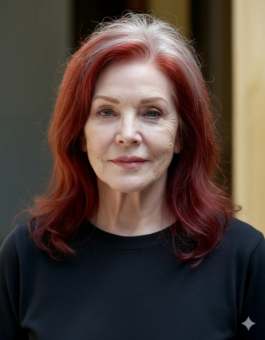 What Priscilla Presley would've looked like without her botched surgery at roughly the same event as above