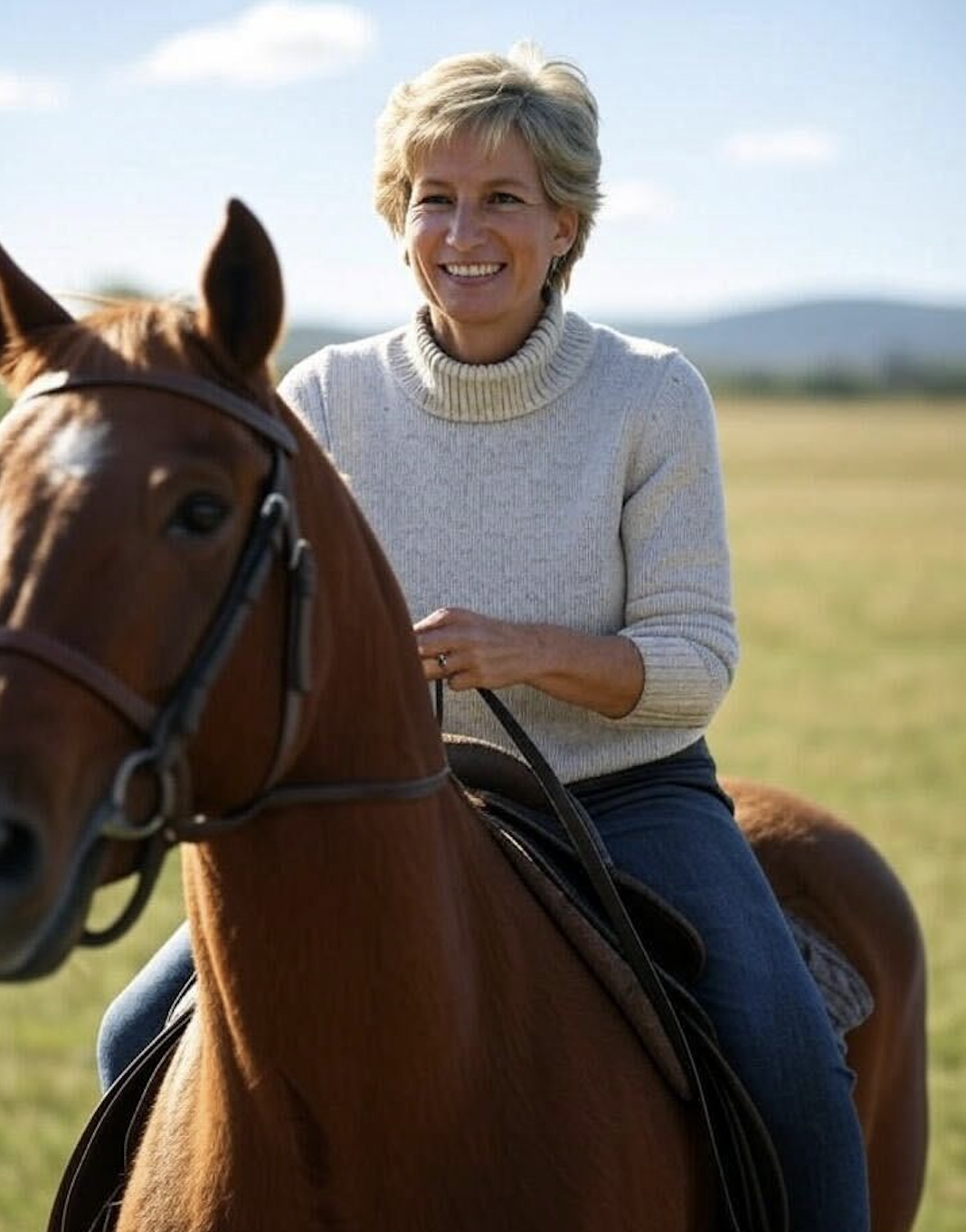 An Al-generated image of what Diana, Princess of Wales, could have looked like today.
