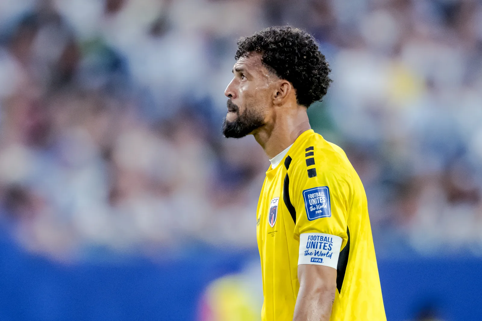 Vozinha during the FIFA World Cup 2026 Round of 32 match between Argentina and Cape Verde on July 3 in Miami Gardens, Florida.