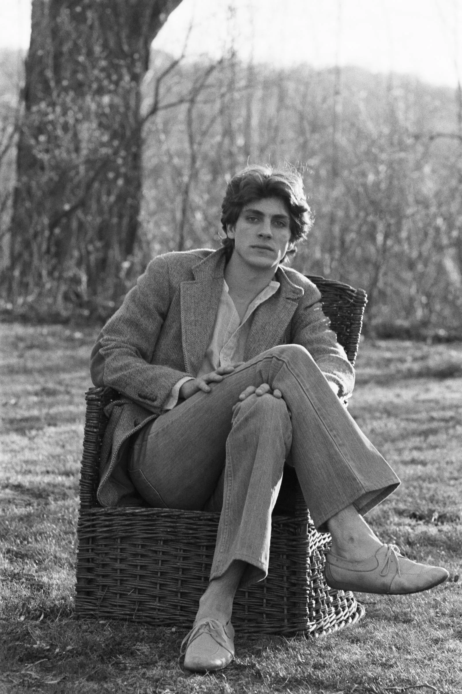 The actor posing in a black-and-white photo in 1981.
