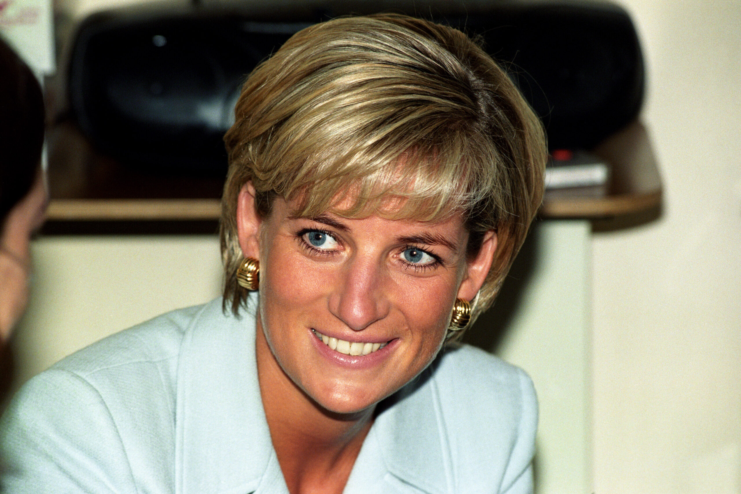 Diana, Princess of Wales, at the Royal Brompton Hospital on August 31, 1997.