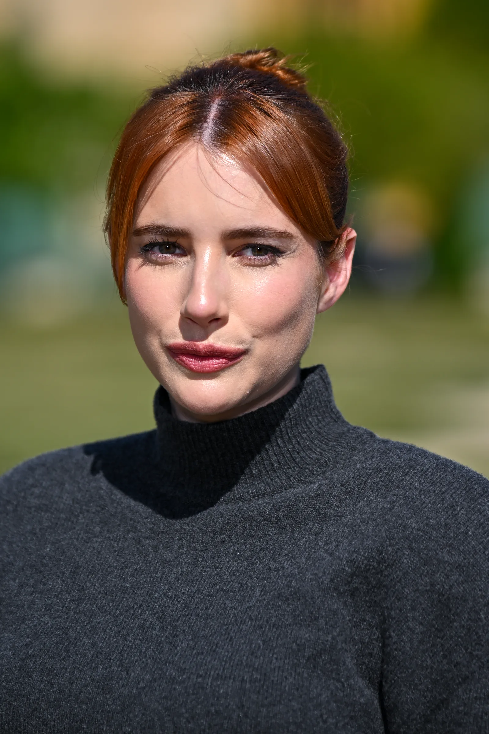 Emma Roberts poses during the Jacquemus Menswear Spring/Summer 2026 show at Paris Fashion Week on June 29, 2025. Nearly a year later, she exchanged vows with Cody John in a private Idaho wedding attended by family and close friends.