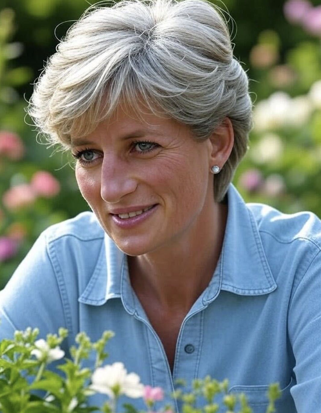 An Al-generated image of what Diana, Princess of Wales, could have looked like today.