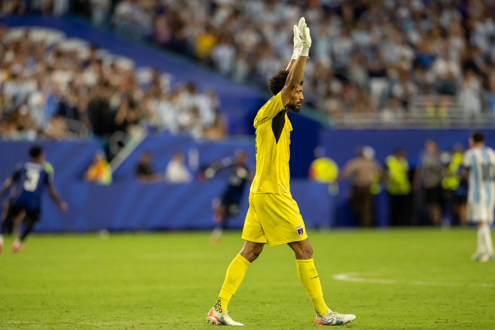 Vozinha during extra time of the FIFA World Cup 2026 Round of 32 match between Argentina and Cape Verde at Miami Stadium on July 3 in Florida.