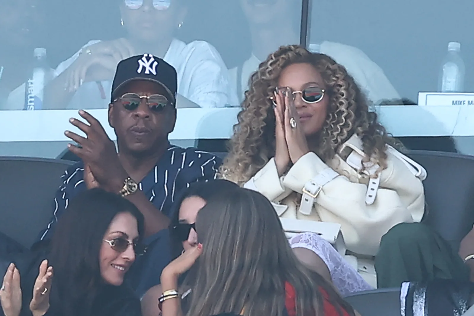 Beyoncé and Jay-Z were among the celebrity guests attending the FIFA World Cup Final between Spain and Argentina.
