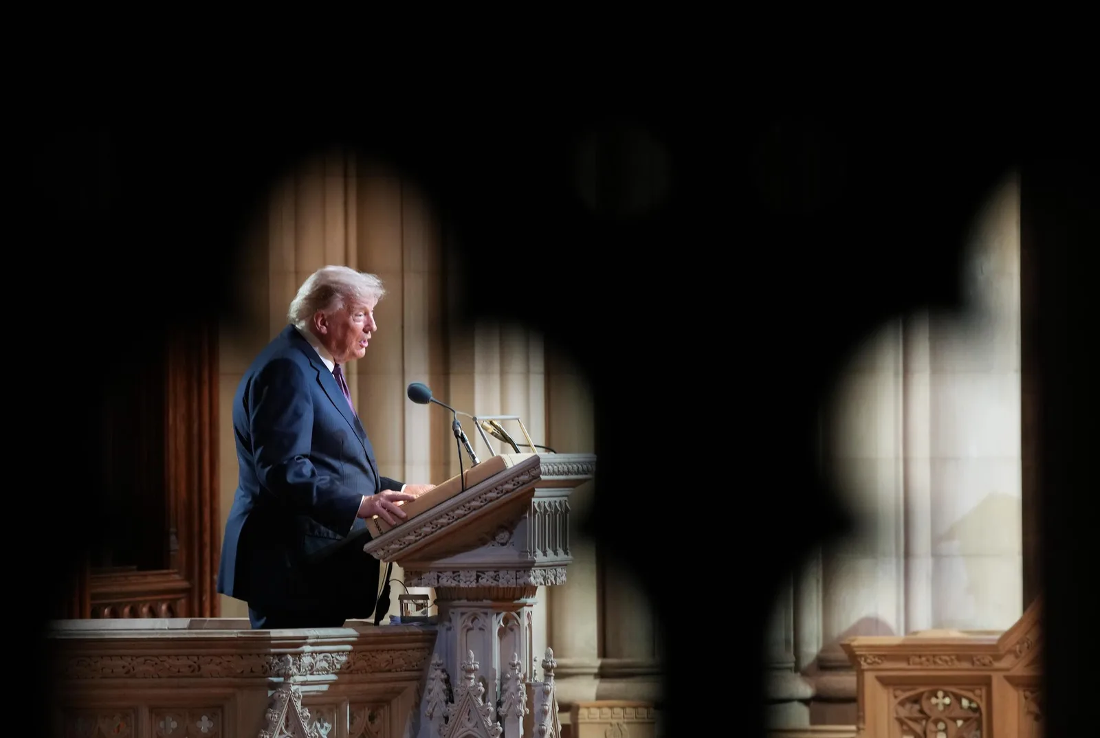 President Donald Trump delivered remarks during Graham's Washington funeral on July 28, 2026. The president attended without first lady Melania Trump, prompting questions from online viewers.