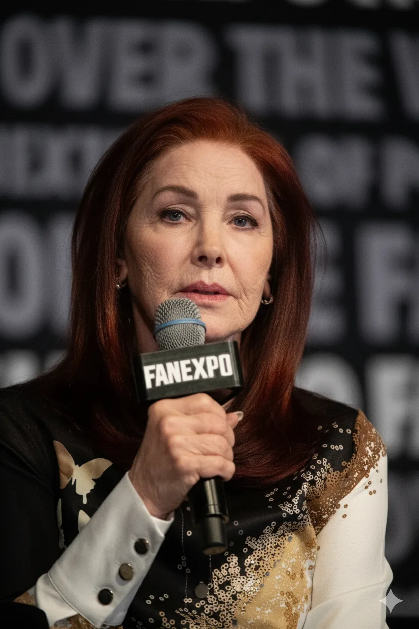 What Priscilla Presley would've looked like without her botched surgery at the same event as above