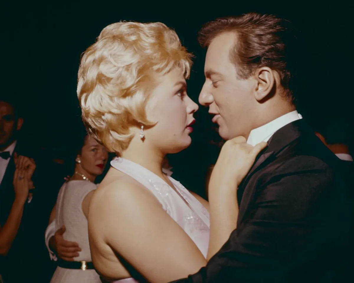 American actor and singer Bobby Darin with his wife, actress Sandra Dee at the 33rd Academy Awards, Santa Monica, California on April 17, 1961.