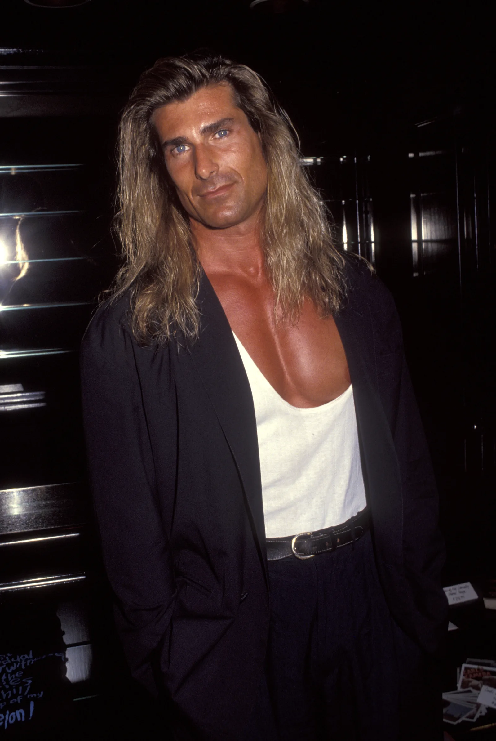 He tragically lost his sister to cancer. In this photo, he attended the premiere party for the Pauly Shore HBO Special at the Comedy Store in Hollywood, California, on August 26, 1992.