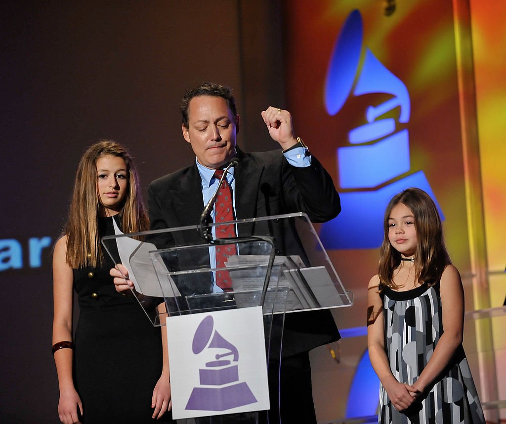 (L-R) Alexa Darin, Dodd Darin and Olivia Darin accept the Lifetime Achievement Award on behalf of the late Bobby Darren at the 52nd Annual GRAMMY Awards on January 30, 2010 in Los Angeles, California.