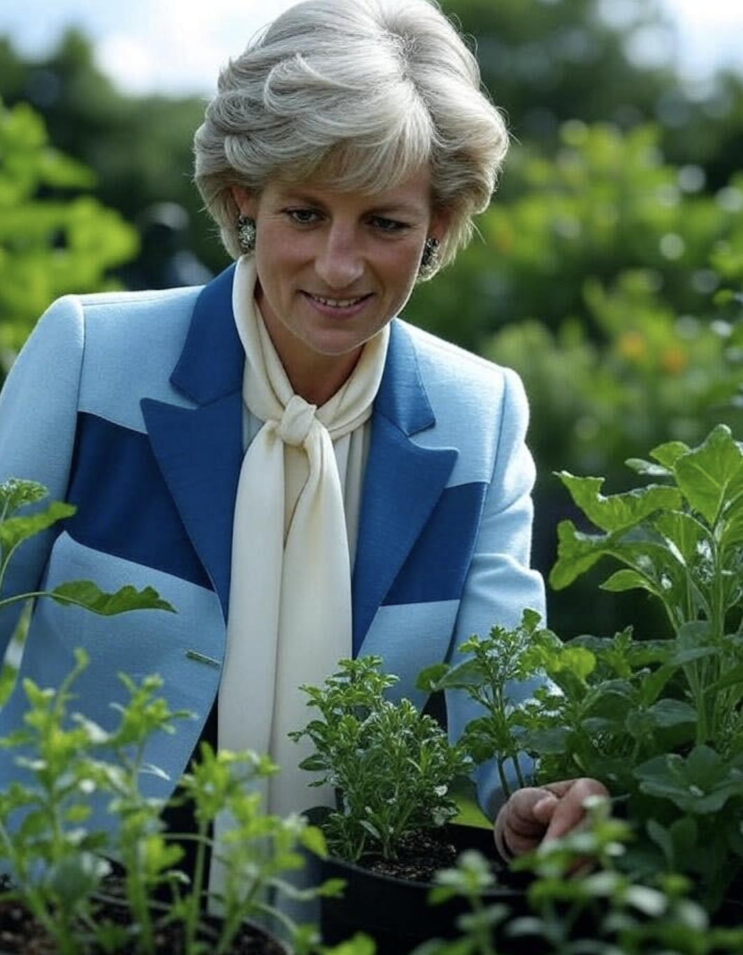 An Al-generated image of what Diana, Princess of Wales, could have looked like today.