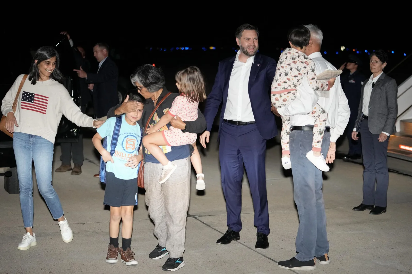 Family has remained at the center of the Vances' public life. As they settle into life with four children, Usha Vance has said she wants to preserve the everyday routines that matter most to her family.