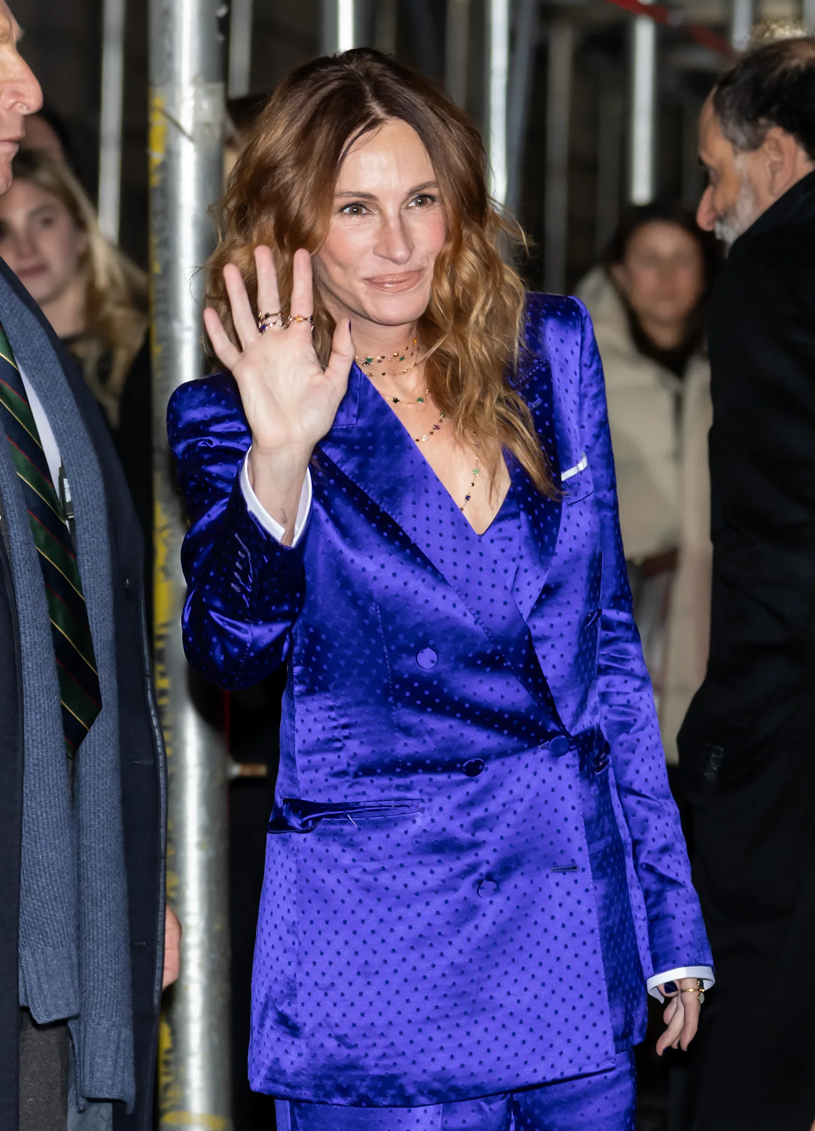 Julia Roberts is seen attending the 2025 Gotham Awards in New York. The polished red-carpet appearance stands in contrast to her casual walk with daughter Hazel in Idaho, one of the pair's uncommon public outings together.