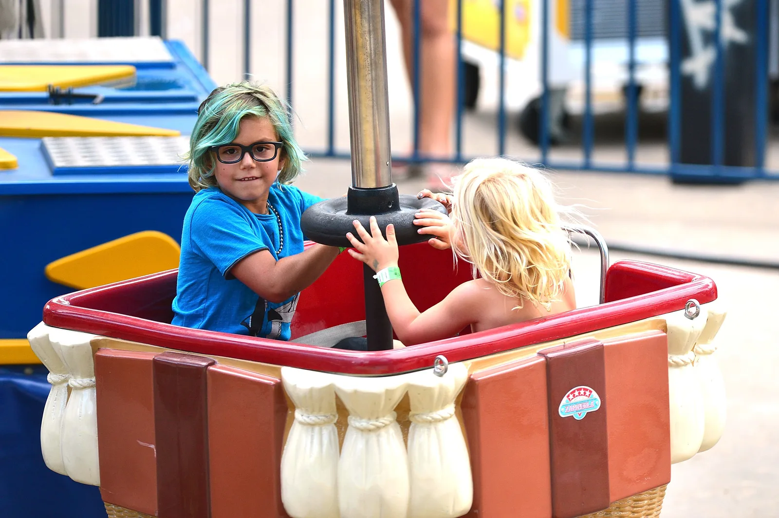 Three-year-old Zuma Rossdale showed off his growing stature and bright blonde hair as he enjoyed a playful day out with his brother Kingston. During this outing, they were seen spending time at Central Park on July 27, 2012, in New York City, New York.