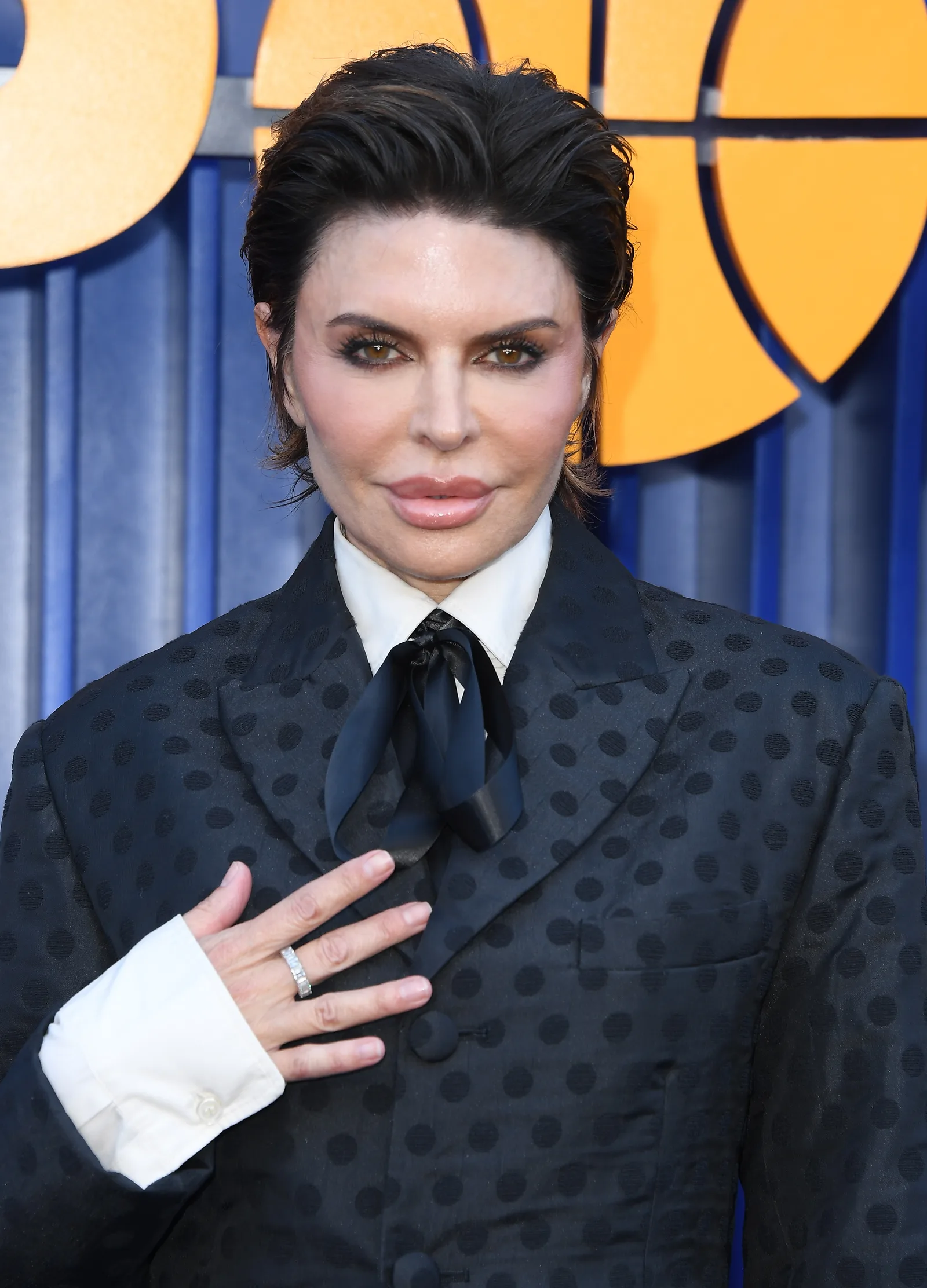 Lisa Rinna at the Season 2 premiere of "Running Point" in Los Angeles, California on April 15, 2026.