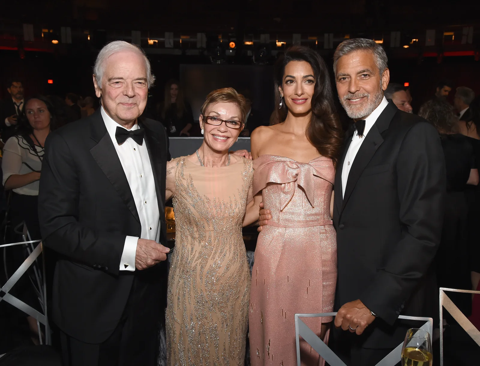 George's parents, Nick Clooney and Nina, were among the first family members to meet Alexander and Ella via Skype just hours after their 2017 birth. Nick later revealed that the twins had dark hair, while Nina was convinced they already shared George's nose.