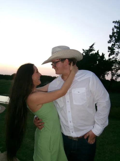 Zuma Rossdale shared a sweet moment with his girlfriend Theran Rose outdoors at sunset while sporting a cowboy hat and white western shirt in an image shared on June 27, 2026.