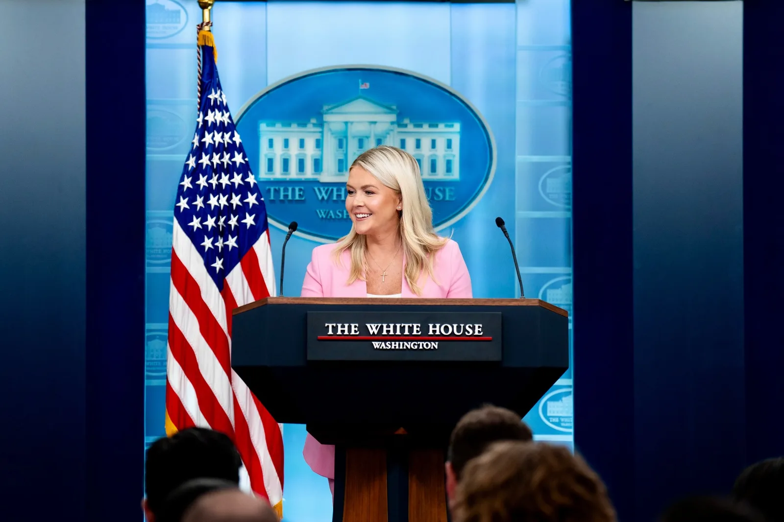At 28, Leavitt leaves the briefing room after making history as the youngest person to serve as White House press secretary. Her tenure made her one of the administration's most visible communicators, and turned the contrast between her public role and private family life into a defining part of her story.