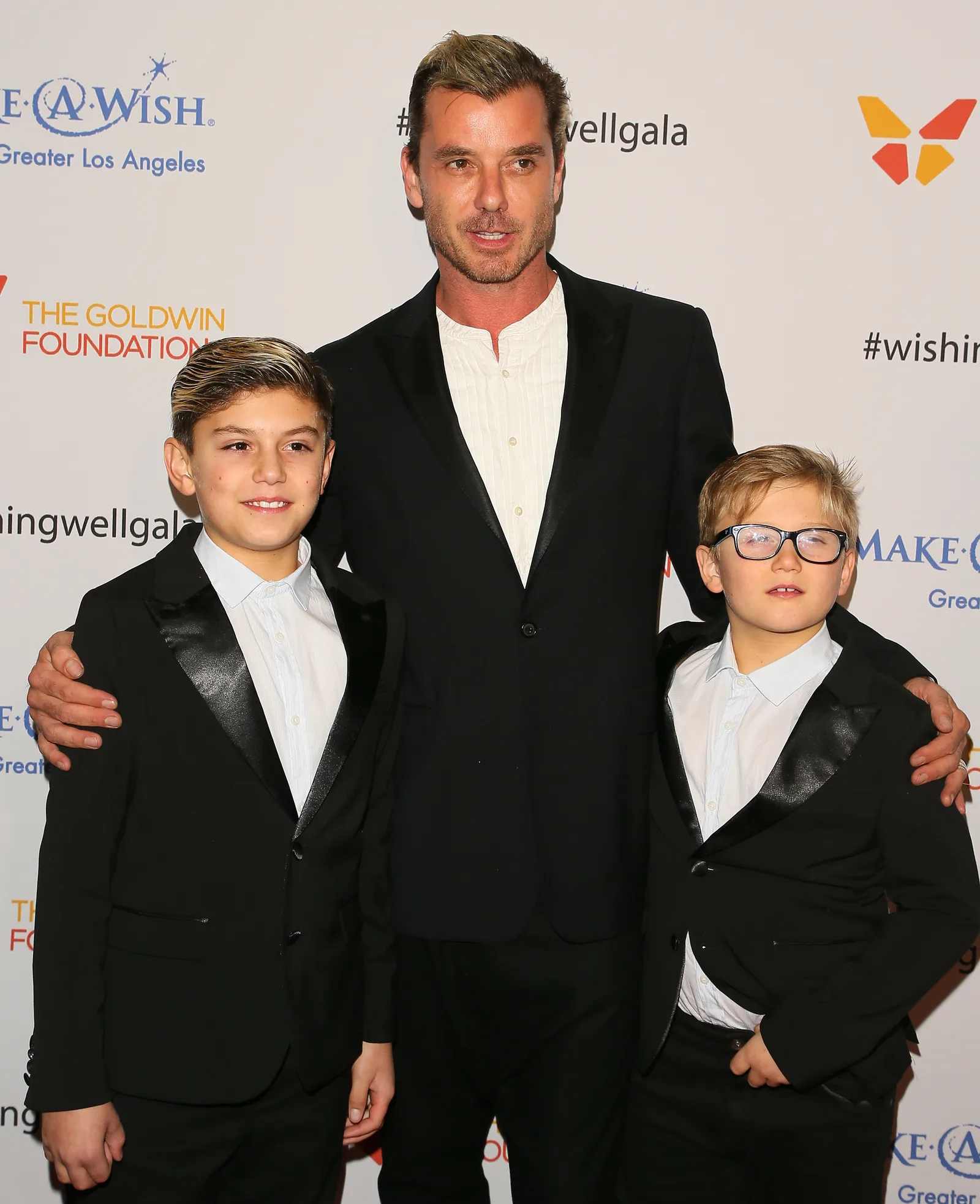 Gavin Rossdale enjoyed a special family outing with his sons Kingston Rossdale and Zuma Rossdale as they attended the 4th Annual Wishing Well Winter Gala on December 7, 2016, in Los Angeles, California.