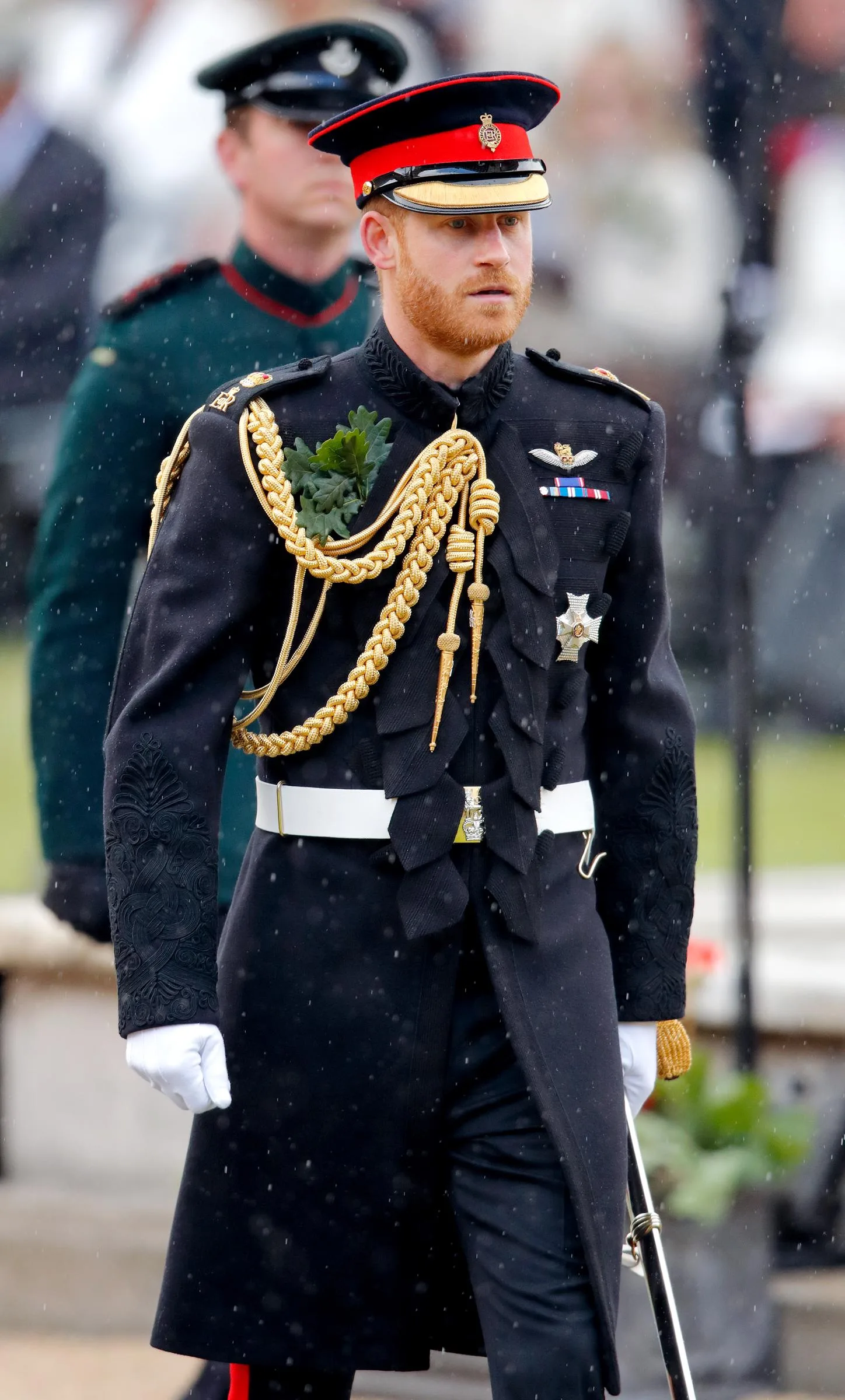 Prince Harry attends the annual Founder's Day Parade at the Royal Hospital Chelsea in London in June 2019, before he stepped back from royal duties. His life as a working royal would change dramatically the following year.