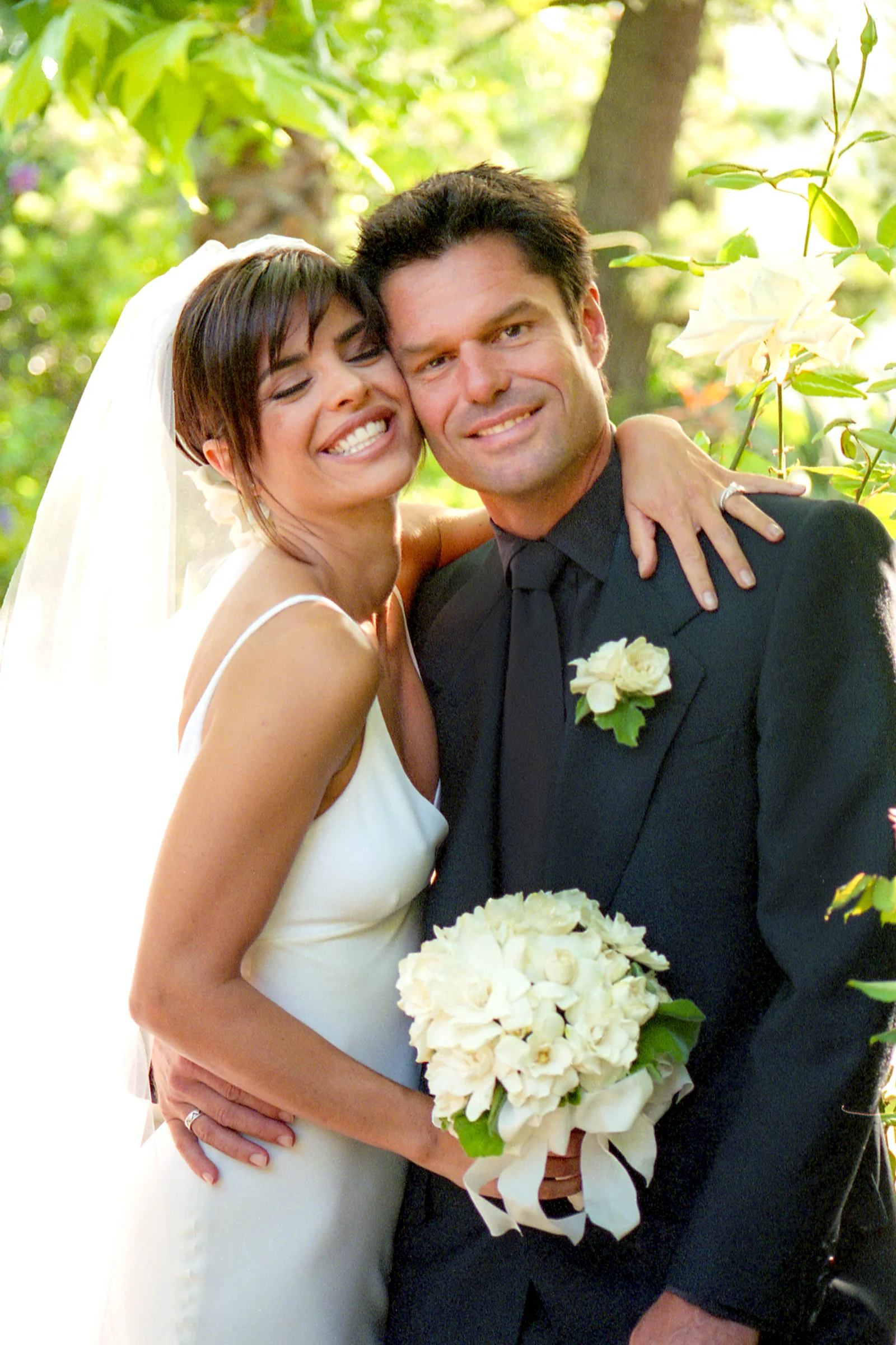 Lisa Rinna and Harry Hamlin on their wedding day in Beverly Hills, California on March 29, 1997.